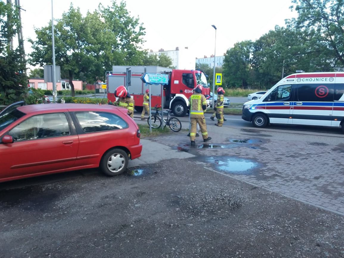 Potrącenie nastoletniego rowerzysty w Chojnicach