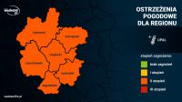 Burze z gradem, bardzo silne opady deszczu, porywy wiatru do 110 km/h. IMGW wydał pomarańczowe i ż&oacute;łte alerty dla naszego regionu