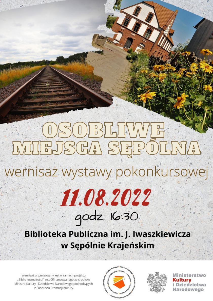 Osobliwe miejsca Sępólna - to tytuł najnowszej wystawy zdjęć w sępoleńskiej bibliotece
