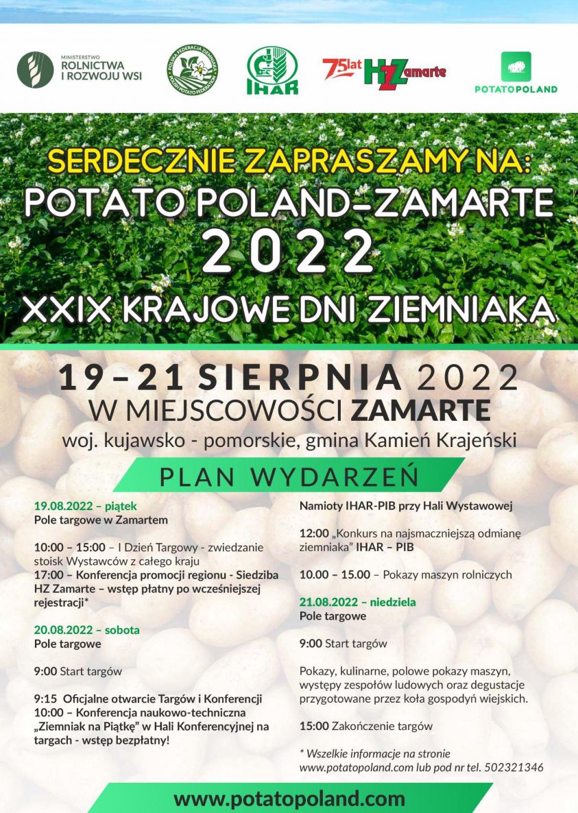 W piątek w Zamartem ruszają Krajowe Dni Ziemniaka i targi Potato Poland