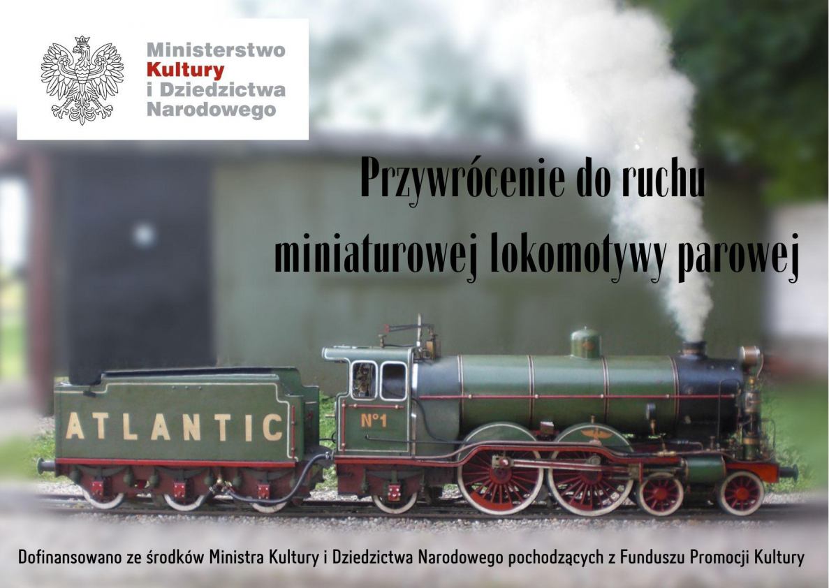Liczący ponad sto lat miniaturowy parowóz Atlantic będzie nową atrakcją Muzeum Kolejnictwa w Kościerzynie. 