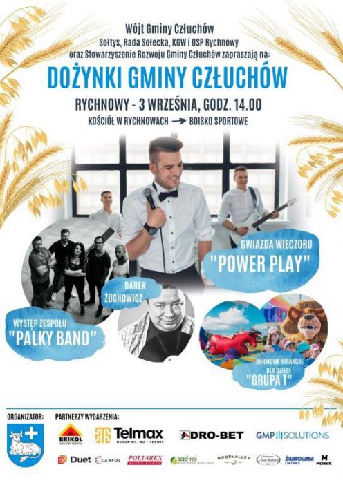W sobotę dożynki w trzech gminach powiatu człuchowskiego: Rzeczenica, Koczała i Człuch&oacute;w