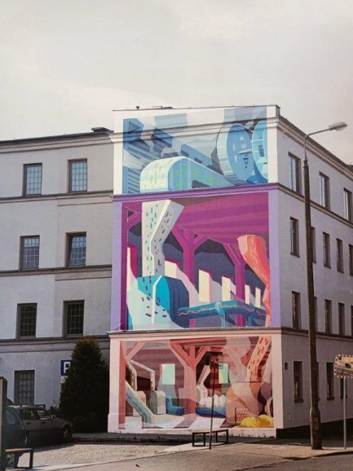 Będzie kolejny mural w Chojnicach. Wyjątkowy, bo ekologiczny. "Oczyszcza powietrze"