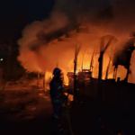 Pożar w Bartoszymlesie, fot. OSP Stara Kiszewa