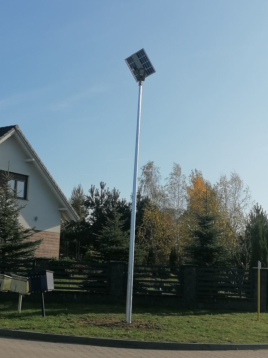 Czy w gminie Chojnice staną autonomiczne lampy fotowoltaiczne? Na razie przechodzą test