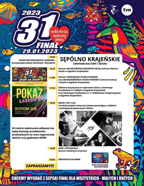 31. Finał WOŚP w Sęp&oacute;lnie Krajeńskim. "Orkiestra w Sęp&oacute;lnie gra już od 20 grudnia zeszłego roku" (ROZMOWA)