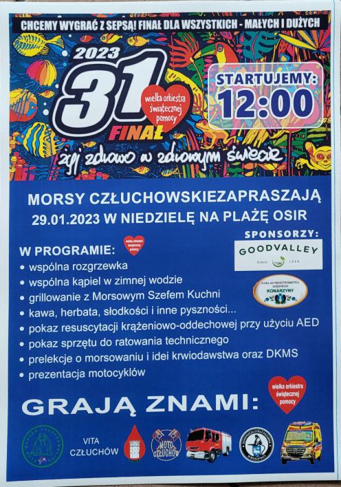 Człuch&oacute;w gra z WOŚP już kolejny rok. Śniadanie z Sabatem, morsowanie, kręcenie kilometr&oacute;w i wiele więcej (ROZMOWA)