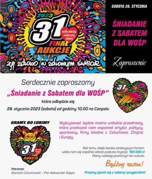 Człuch&oacute;w gra z WOŚP już kolejny rok. Śniadanie z Sabatem, morsowanie, kręcenie kilometr&oacute;w i wiele więcej (ROZMOWA)