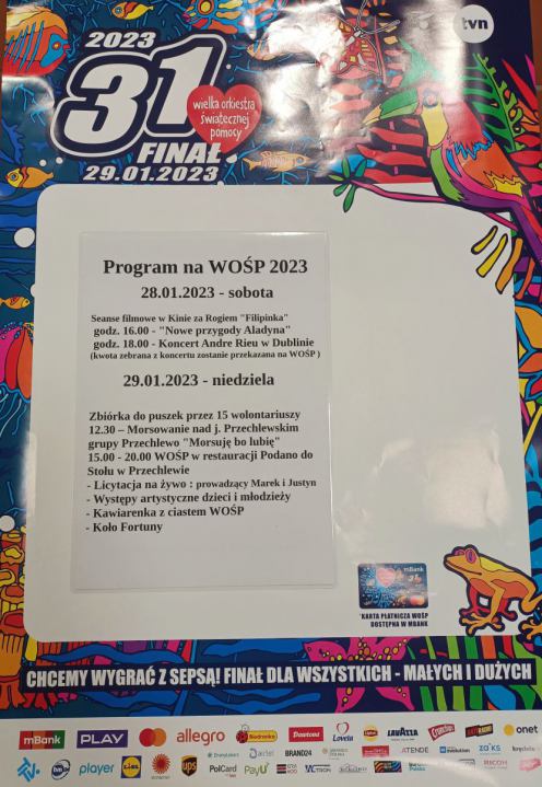 Cały powiat człuchowski gra z Wielką Orkiestrą Świątecznej Pomocy. Zobacz programy sztab&oacute;w