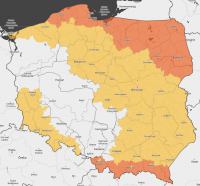 IMGW obniżył stopień zagrożenia z drugiego na pierwszy. Pogoda nadal niebezpieczna