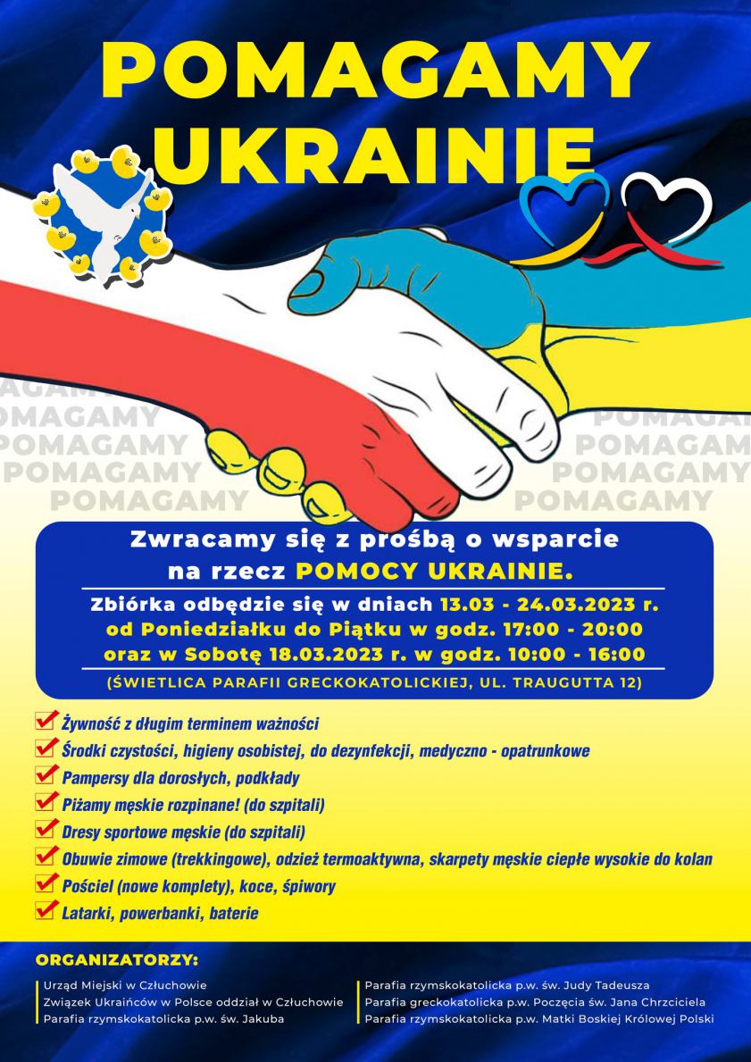 Człuchów organizuje kolejną akcję pomocy dla Kaniowa - partnerskiego miasta na Ukrainie