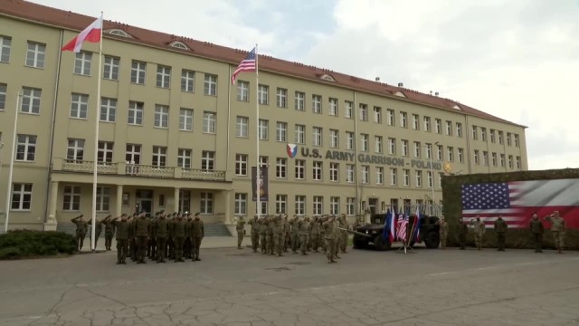 Stały Garnizon Sił Zbrojnych USA w Polsce. Powstał w poznańskim Camp Kościuszko