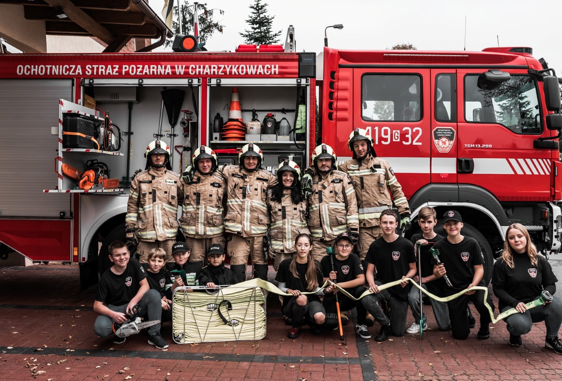 Sukces najmłodszych strażaków z Charzyków. Są najlepsi w Polsce. Pokonali 77 innych jednostek
