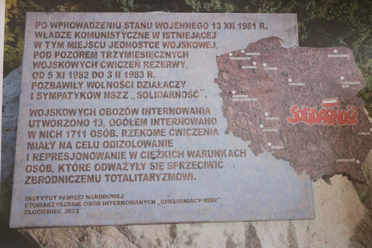 Jest wstępna zgoda na umieszczanie w Czarnem tablicy upamiętniającej istnienie tu Wojskowego Obozu Internowania