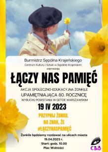 Centrum Kultury i Sztuki w Sępólnie Krajeńskim przyłącza się do ogólnopolskiej akcji "Łączy nas pamięć"