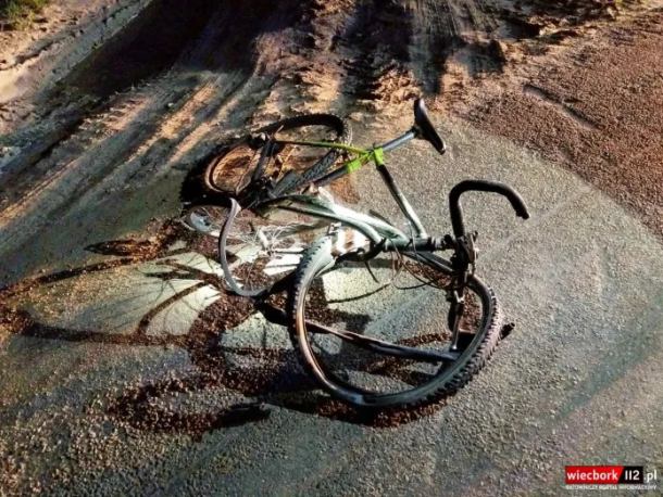 Śmiertelny wypadek w gminie Więcbork. Nie żyje 31-letni rowerzysta