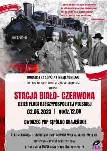 Centrum Kultury i Sztuki w Sępólnie Krajeńskim zaprasza na happening patriotyczny pt. "Stacja biało - czerwona"