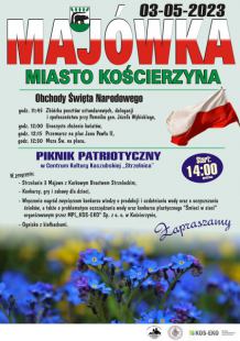 Kościerzyna: oficjalne uroczystości przy pomniku Józefa Wybickiego, potem msza święta, a na koniec patriotyczny piknik