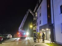 Pożar na balkonie jednego z blok&oacute;w przy ul. Żeglarskiej w Chojnicach (FOTO, AKTUALIZACJA)