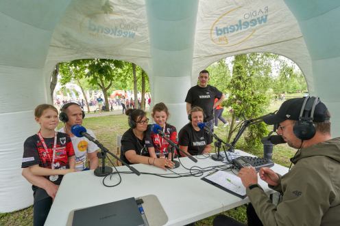 "Serce rośnie, jak widzi się dzieci z rodzicami". Za nami bieg z przeszkodami dla dzieci - Runaway Drogbruk Junior Chojnice (FOTO)