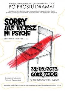 Jutro (28.05) w Chojnickim Centrum Kultury spektakl o trudnościach i kryzysie okresu dorastania