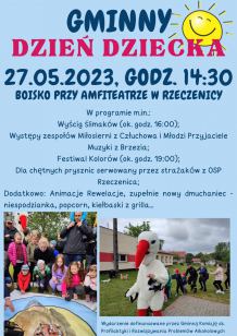 Po raz trzeci w Rzeczenicy odbędzie się dziś (27.05.) wyścig ślimaka. To jedna z atrakcji Gminnego Dnia Dziecka