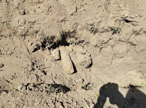 Niewybuch na placu budowy przedszkola w Rychnowach, w gminie Człuch&oacute;w