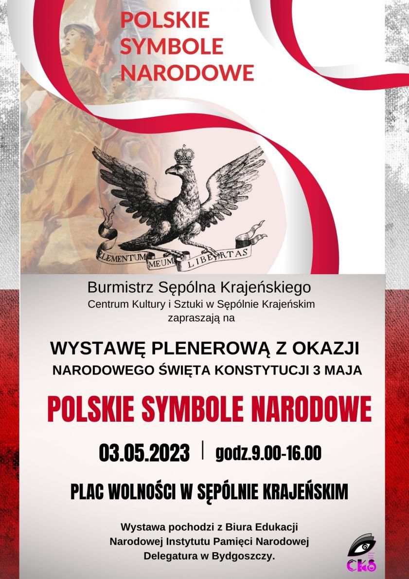 W Sępólnie Krajeńskim można oglądać wystawę plenerową pod nazwą Polskie symbole narodowe