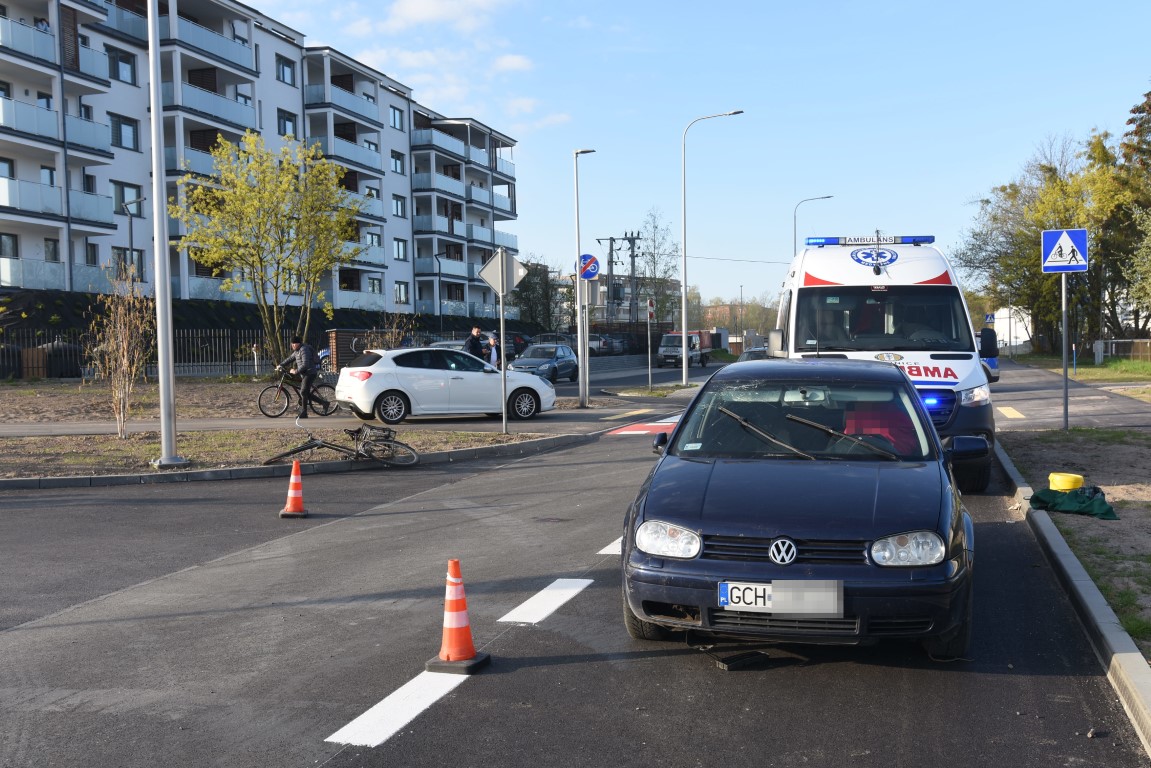 Nie żyje rowerzysta, potrącony na ulicy Igielskiej w Chojnicach. Mężczyzna zmarł w szpitalu w Gdańsku