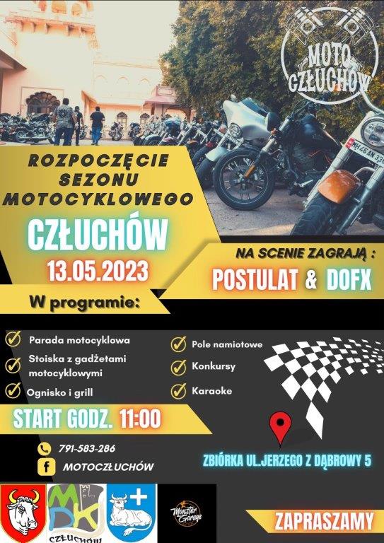 Stowarzyszenie Moto Człuchów zaprasza na przejazd ponad 200 motocykli i koncerty nad jeziorem