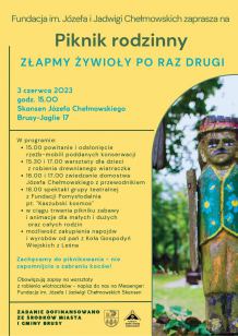 "Łapanie żywiołów". II Piknik Rodzinny w skansenie Józefa Chełmowskiego w Brusach - Jagliach