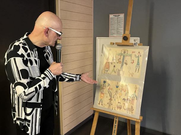 W Kościerzynie można oglądać grafiki Sławomira Łosowskiego, lidera grupy Kombi (FOTO)
