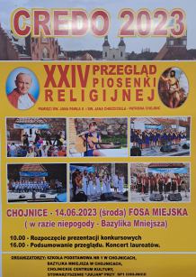 Jutro (14.06) w Chojnicach 24. Przegląd Piosenki Religijnej CREDO