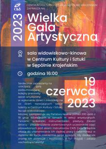 Centrum Kultury i Sztuki w Sępólnie Krajeńskim podsumuje dziś (19.06.) swoją działalność w minionym roku
