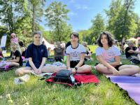 "Na takiej jodze jeszcze nie byliście". Nadajemy z Yoga Day by Małgorzata w Człuchowie (FOTO)