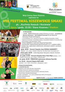 Będzie coś dla ciała i dla ducha. Już w najbliższą sobotę (1.07.) odbędzie się 8. Festiwal "Kiszewskie Smaki"