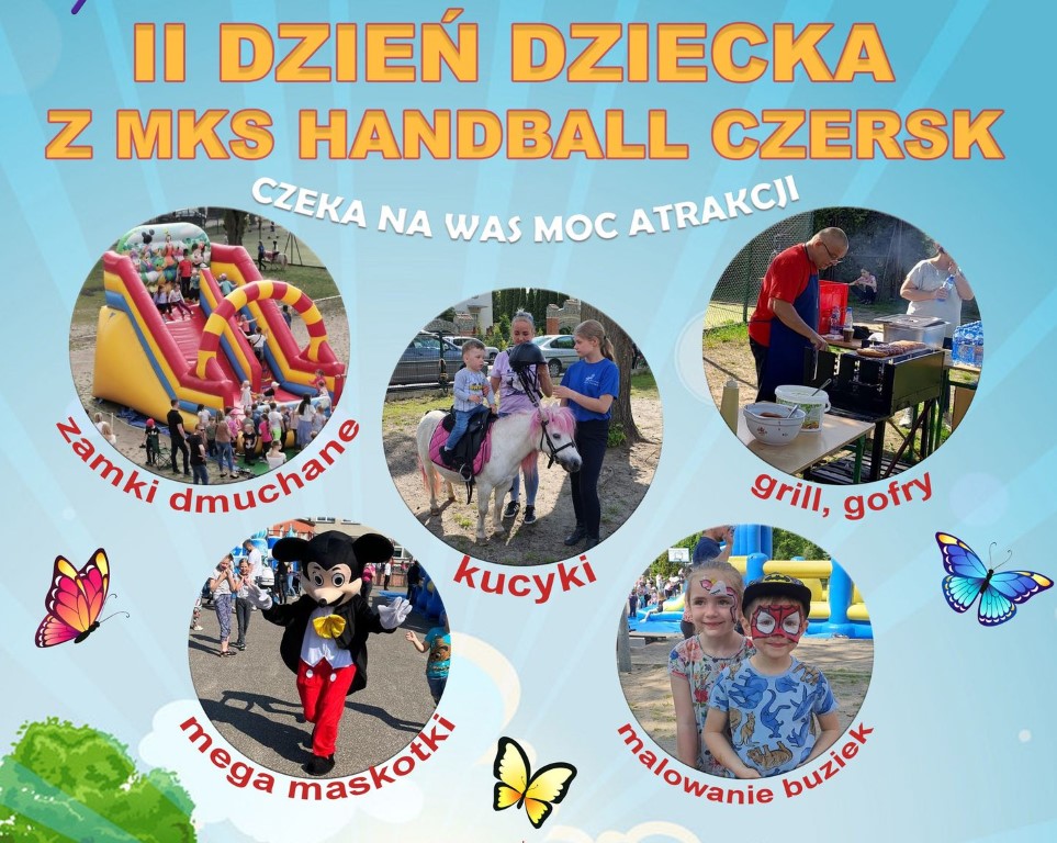 Jutro 3.06 w Czersku sportowy Dzień Dziecka z MKS Handball Czersk. Jest też konkurs na maskotkę klubu