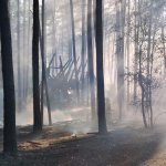 Na 300 tys. zł oszacowano wstępnie straty po pożarze we Wdzydzach, w powiecie kościerskim