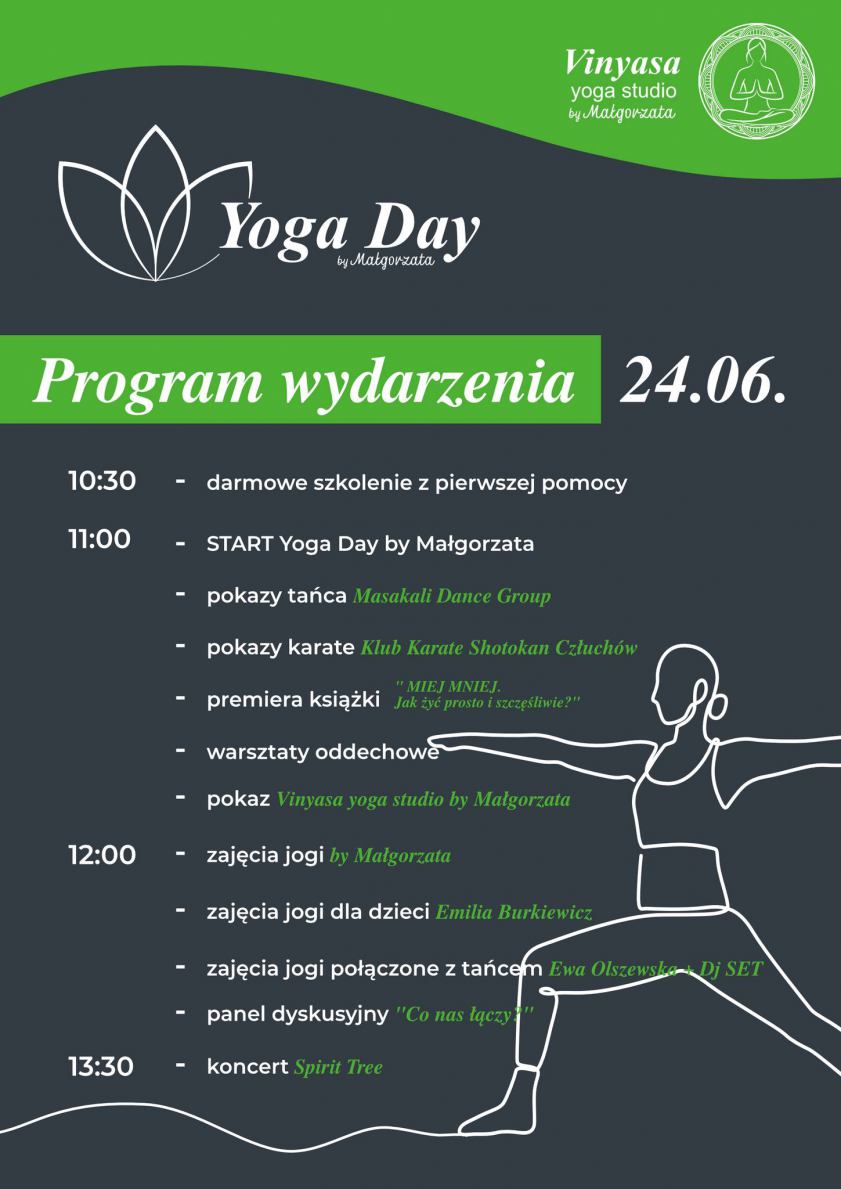 W sobotę (24.06.) w Człuchowie druga edycja Yoga Day by Małgorzata