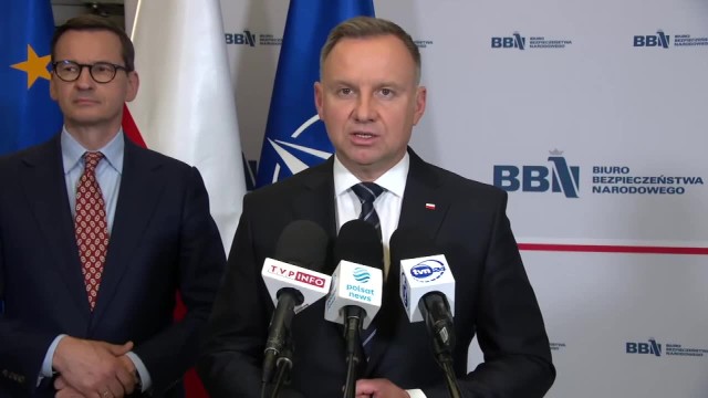 Prezydent po naradzie w BBN Próba przewrotu w Rosji nie stwarza dodatkowego zagrożenia dla Polski