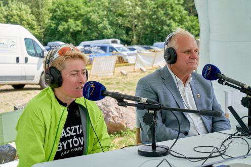 "W tym roku pobiliśmy rekord frekwencji". Nadawaliśmy z Mądrzechowa. Za nami Bytowski Maraton Rowerowy MTB (FOTO)