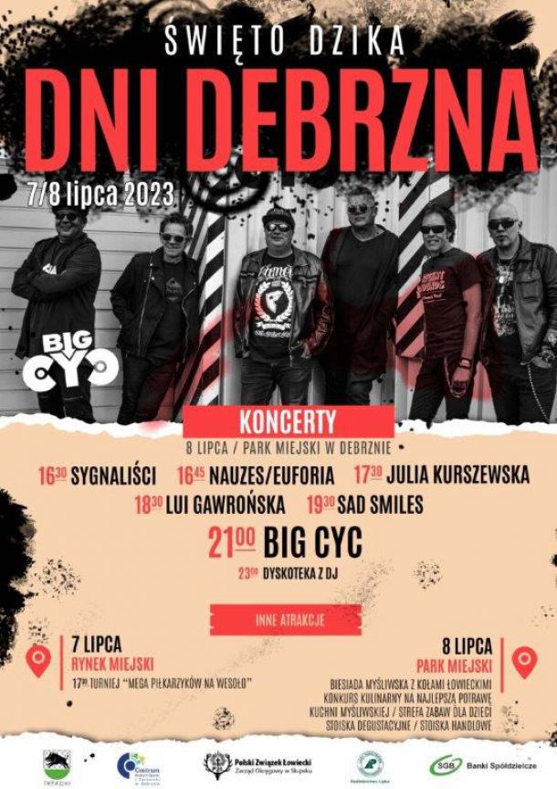 Od dziś (7.07.) dwudniowe Święto Dzika - Dni Debrzna, a jutro (8.07.) Święto Gminy Rzeczenica