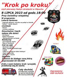 W Olpuchu, w gminie Stara Kiszewa odbędzie się jutro (8.07.) pierwszy festyn strażacki
