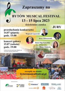 Na zamku w Bytowie rozpocznie się dziś (14.07.) kolejna edycja niezwykłego festiwalu "Bytów Musical Festiwal"