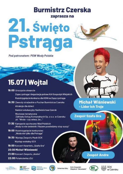Dziś (15.07) w Wojtalu,w gminie Czersk, odbędzie się 21. Święto Pstrąga (MAPKA)