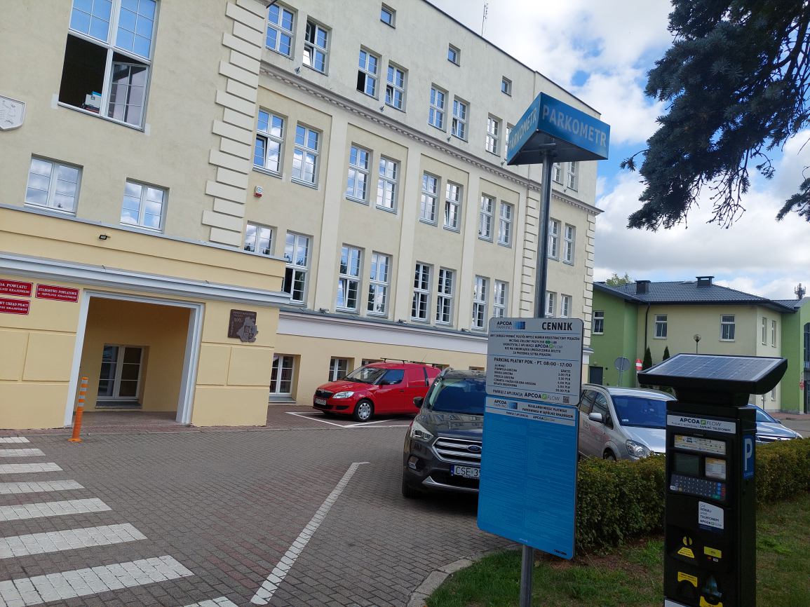 Władze Sępólna Krajeńskiego podzielą się wpływami ze strefy płatnego parkowania z powiatem