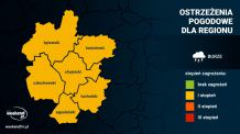 Dziś w regonie może zagrzmieć. IMGW wydał alerty pierwszego stopnia przed burzami i silnymi opadami deszczu
