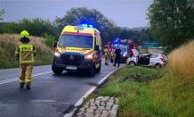 Bytowska policja ustala okoliczności dzisiejszego (1.08.) zdarzenia na drodze Tuchomie - Kramarzyny