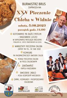 W Widnie, w gminie Brusy, odbędzie się jubileuszowe pieczenie chleba. Kulinarna biesiada organizowana jest już od 25 lat