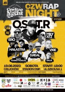 Osiem koncertów, w tym powrót O.S.T.R.-a na człuchowską scenę. 15. edycja CZW Rap Night